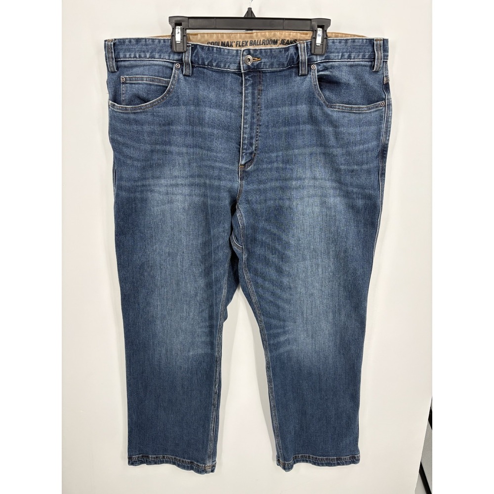 Duluth Trading Coolmax Flex Ballroom Jeans Men's 44x30 Blue Relaxed Fit Stretch